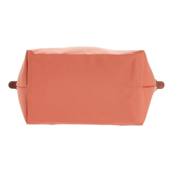 Longchamp Le Pliage Large Pink Canvas Tote Shoulder Bag NWT Foldable Leather - Picture 5 of 6